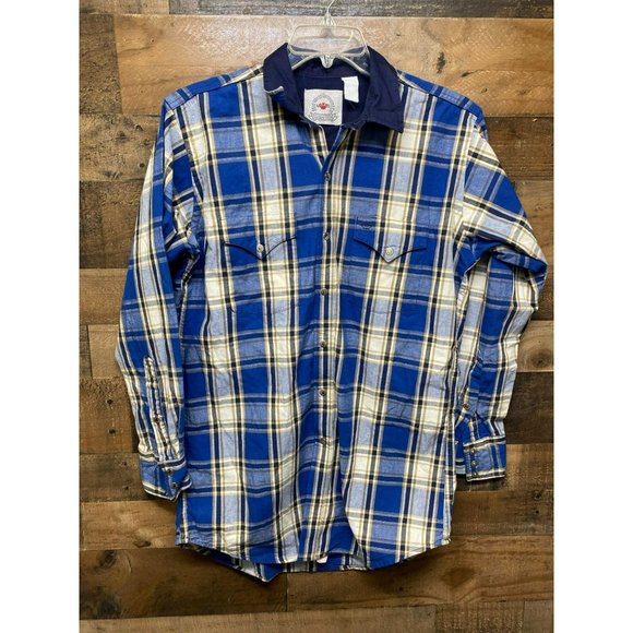 Mid-West‎ Garment Co. Men's Long Sleeve Snap Button Up - Picture 1 of 4